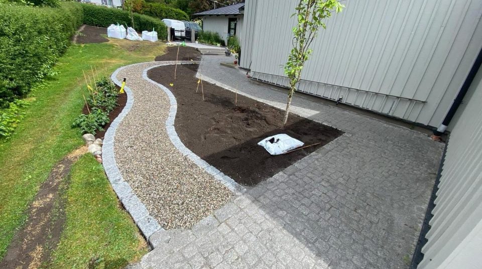Trädgårdsarbete-projekt i Täby